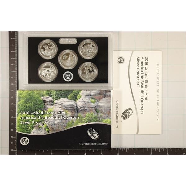 2016 SILVER US 50 STATE QUARTERS PROOF SET WITH