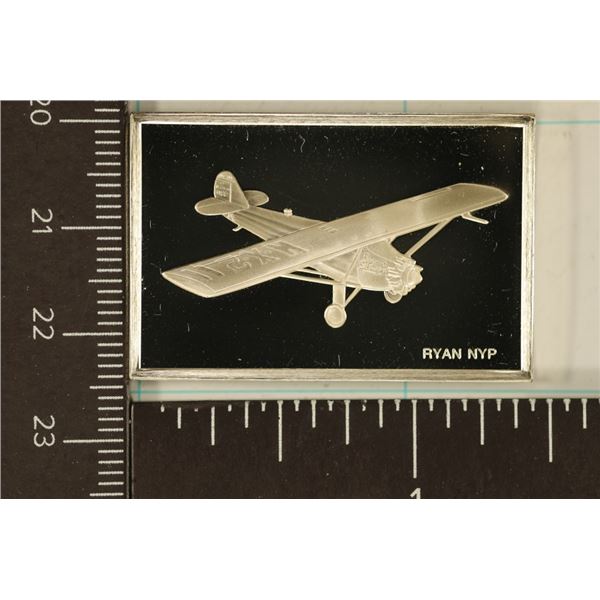 .61 TROY OZ, PROOF STERLING SILVER AVIATION INGOT