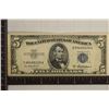 Image 1 : 1953-A US $5 SILVER CERTIFICATE BLUE SEAL