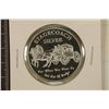 Image 1 : 1 TROY OZ .999 FINE SILVER PROOF ROUND STAGECOACH