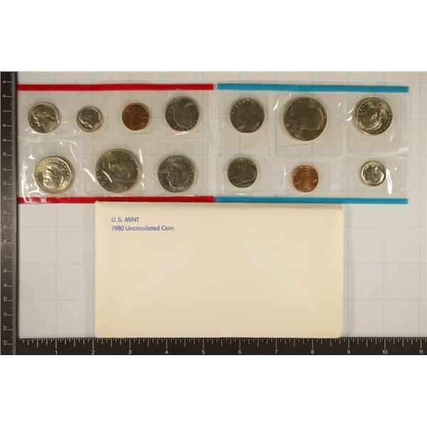 1980 US MINT SET (UNC) P/D/S (WITH ENVELOPE)