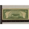 Image 2 : 1953-A US $5 RED SEAL STAR NOTE