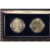 Image 1 : 2001-P & D US 2 COIN BUFFALO SILVER DOLLAR SET