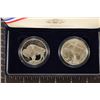 Image 2 : 2001-P & D US 2 COIN BUFFALO SILVER DOLLAR SET