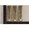 Image 2 : 3 REPLICA CHINESE BOAT MONEY INGOTS. TWO PLAIN