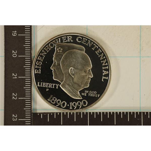 1990-P US PROOF "EISENHOWER CENTENNIAL" $1 IN