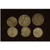 Image 1 : 6-SILVER DIME SIZED OTTOMAN EMPIRE PARA COINS:
