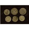 Image 2 : 6-SILVER DIME SIZED OTTOMAN EMPIRE PARA COINS: