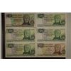 6-ARGENTINA COLORIZED BILLS: 1-50 PESO, 4-500 PESO
