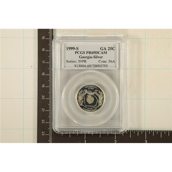 1999-S SILVER GEORGIA QUARTER PCGS PF69 DCAM