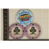 Image 2 : 3-$2 CASINO CHIPS: 2- THE CLUB (EVERETT, WA.) &