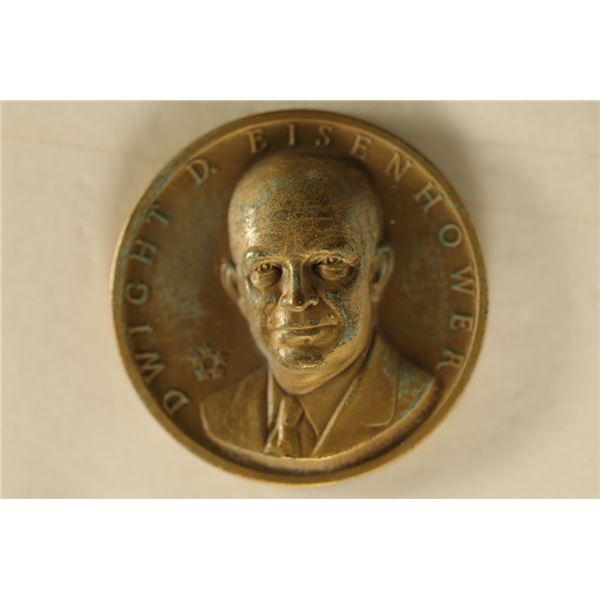 .71 OZ. BRONZE "DWIGHT EISENHOWER" MEDALLIC ART
