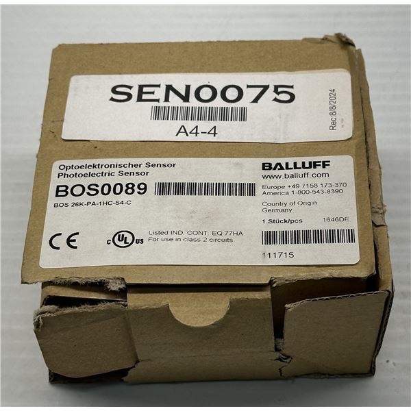 Balluff #BOS 26K-PA-1HC-S4-C Sensor