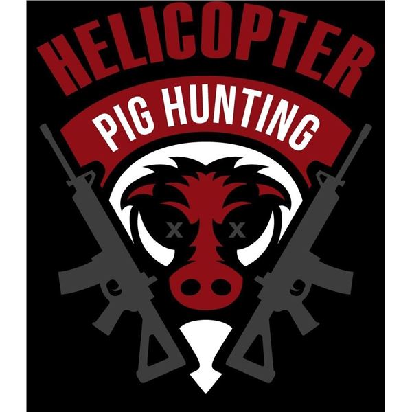 Texas Helicopter Pig Hunt for 2 Hunters   with   Helicopter Pig Hunting