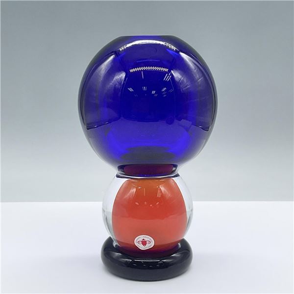 Beranek Czech Handblown Art Glass Vase, Signed Vladimir Svab