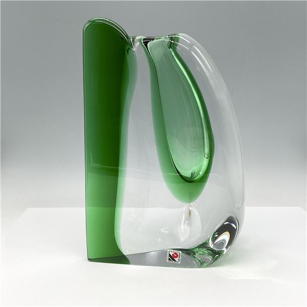 Svoboda Karlov Studio Handblown Art Glass Modernist Vase, Signed
