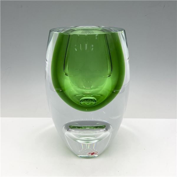 Beranek Handblown Art Glass Bud Vase, Signed Tisljar