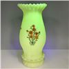 Image 1 : 2pc Uranium Glass Custard Table Lamp