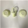 Image 5 : 3pc Vintage Uranium Light Yellow Bowls