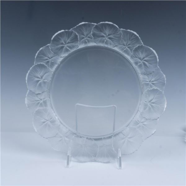 Lalique Crystal Honfleur Plate