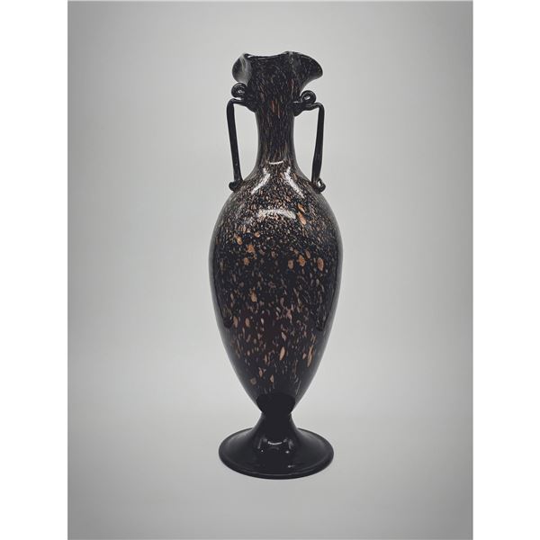 Murano Glass by Fratelli Toso Avventurina Vase