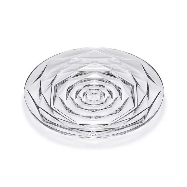 Baccarat Crystal Swing Clear Small Plate, Sealed Box