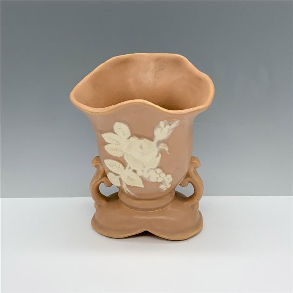 Weller Pottery Apple Blossom and White Rose Vase