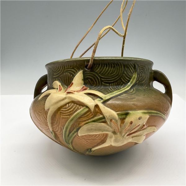 Roseville Pottery Zephyr Lily Hanging Basket