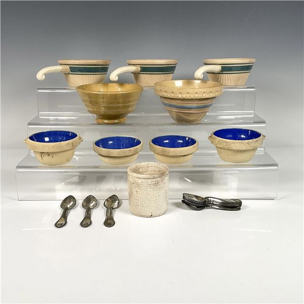 Vintage Hull Casserole plus Assorted Pottery