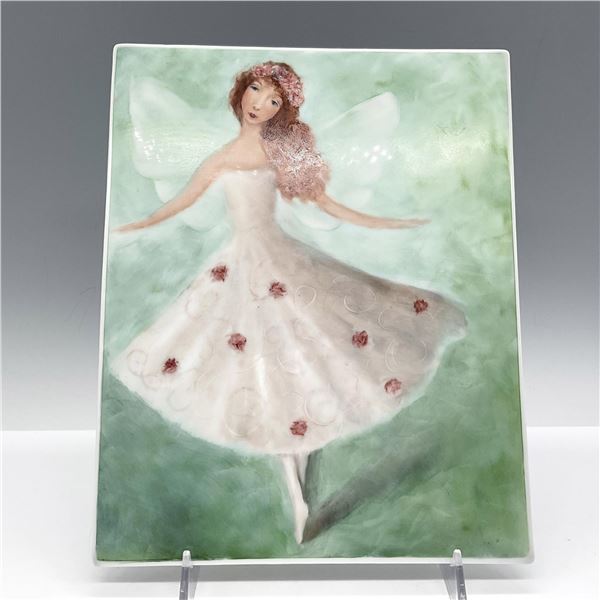 Stephen Mackey Hand Painted Plaque, Fairy