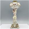 Image 2 : Sitzendorf Porcelain Figural Oil Lamp
