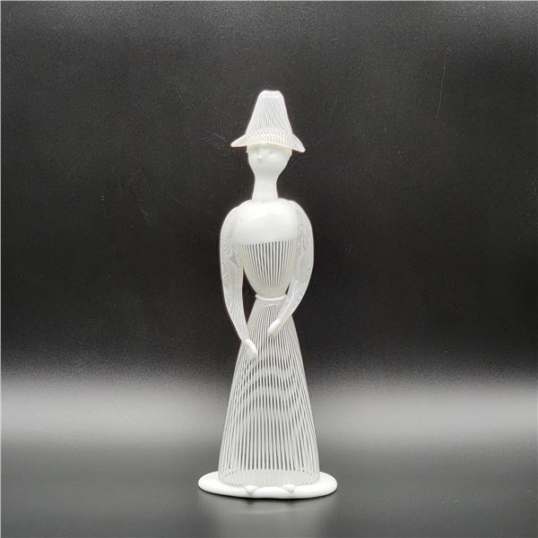 Rare Venini Murano Glass by Fulvio Bianconi Woman Sculpture