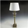 Image 2 : Vintage Green Alabaster Neoclassic Lamp