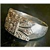 Image 1 : Vintage Signed Harold Freeman EREV 14k White Gold 0.5ct Diamond Band Ring