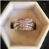 Image 2 : Vintage Signed Harold Freeman EREV 14k White Gold 0.5ct Diamond Band Ring