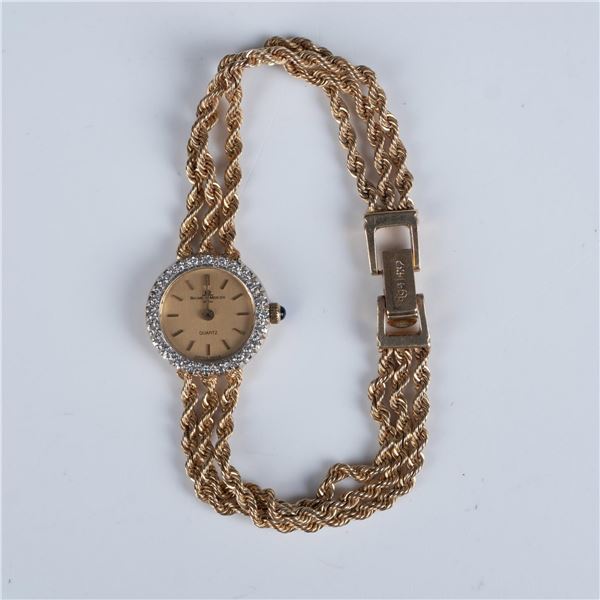 Vintage Petite Baume & Mercier 14K Gold Ladies Watch
