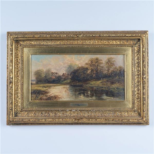 George Fielding, Antique Oil on Canvas, Landscape, Signed