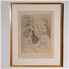 Image 1 : Jacques Villon, Original Etching on Vellum, Racine, Signed