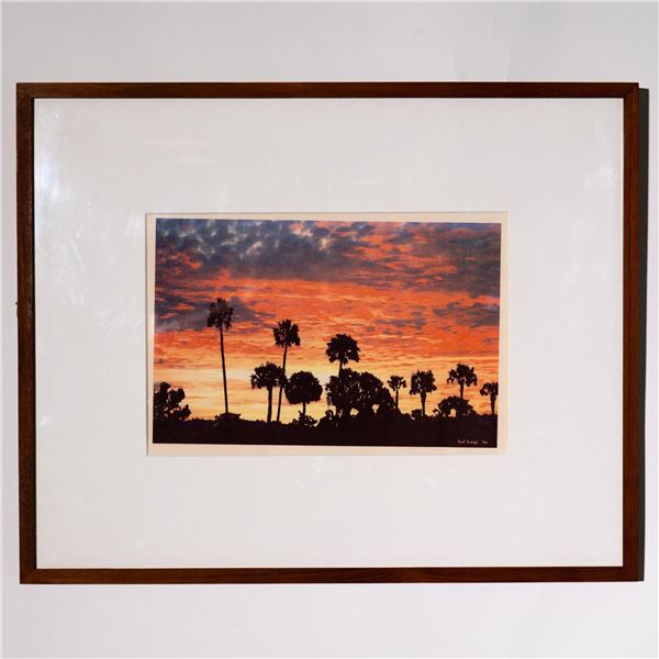 Hal Kaye, Original Florida Sunset Photograph on Paper Signed