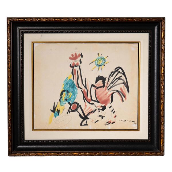 Mariano Rodriguez, Original Mixed Media on Canvas, Signed