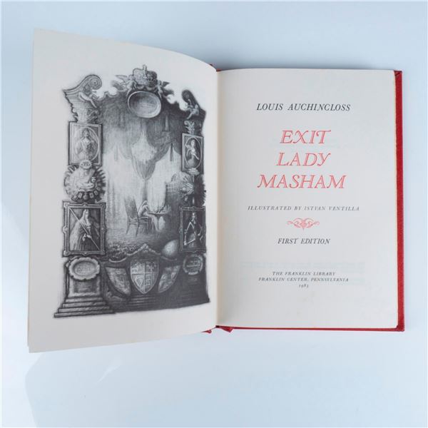 Signed Louis Auchincloss, Leather Bound Book, Lady Masham