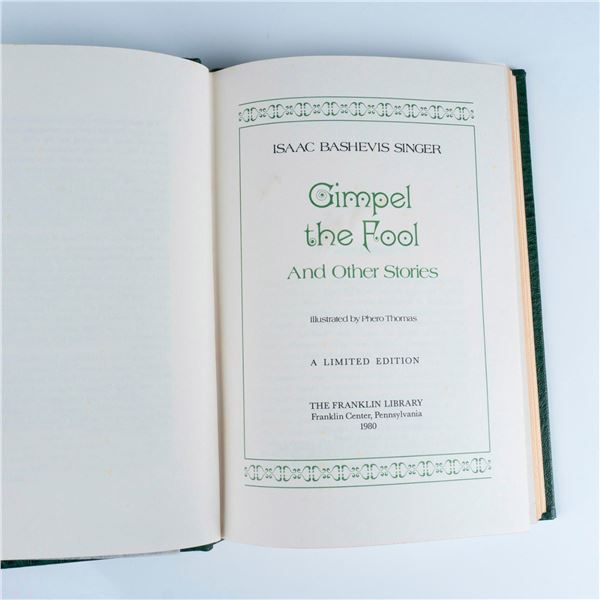 Signed by Isaac Bachevis Singer Limited Edition Book Gimpel