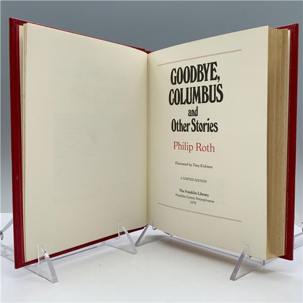 Signed Franklin Library Hardcover Book, Goodbye Columbus