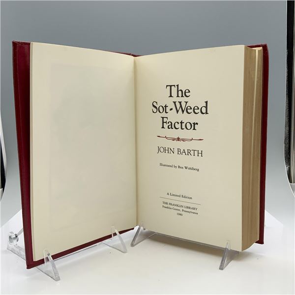 Signed Franklin Library Hardcover Book, The Sot-Weed Factor