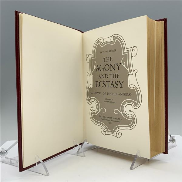 Signed Franklin Library Hardcover Book, Irving Stone