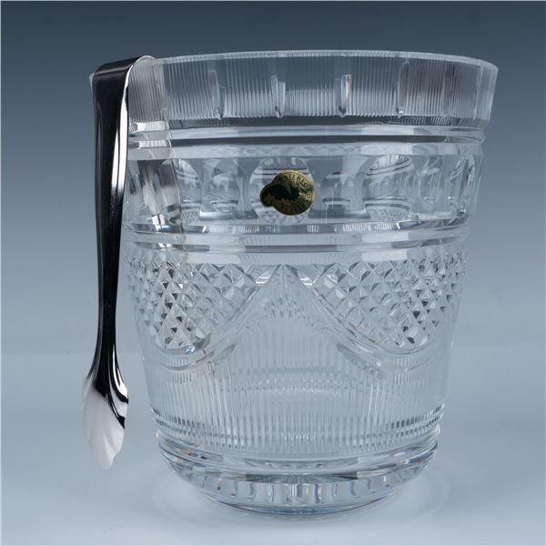 Waterford Crystal Society Russborough Ice Pail with Tongs
