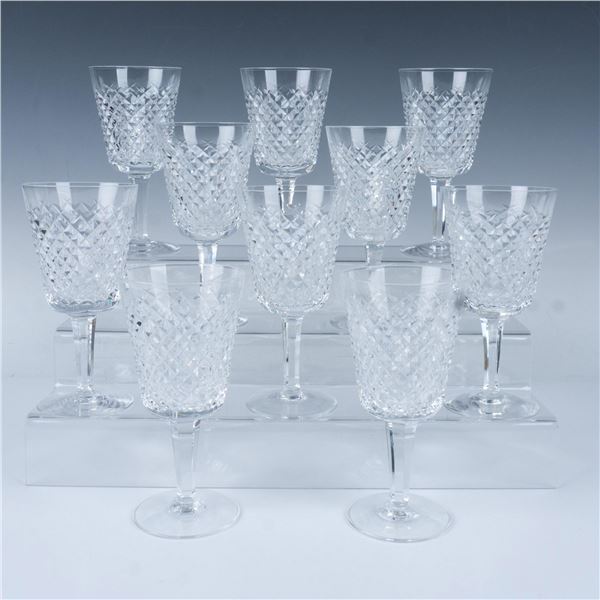 10pc Waterford Crystal Goblets, Alana