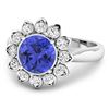 Image 2 : 14KT White Gold 2.02ctw Tanzanite and Diamond Ring