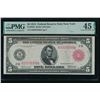 1914 $5 Red Seal New York FRN PMG 45EPQ