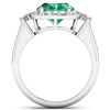 Image 4 : 14KT White Gold 3.14ct Zambian Emerald and Diamond Ring